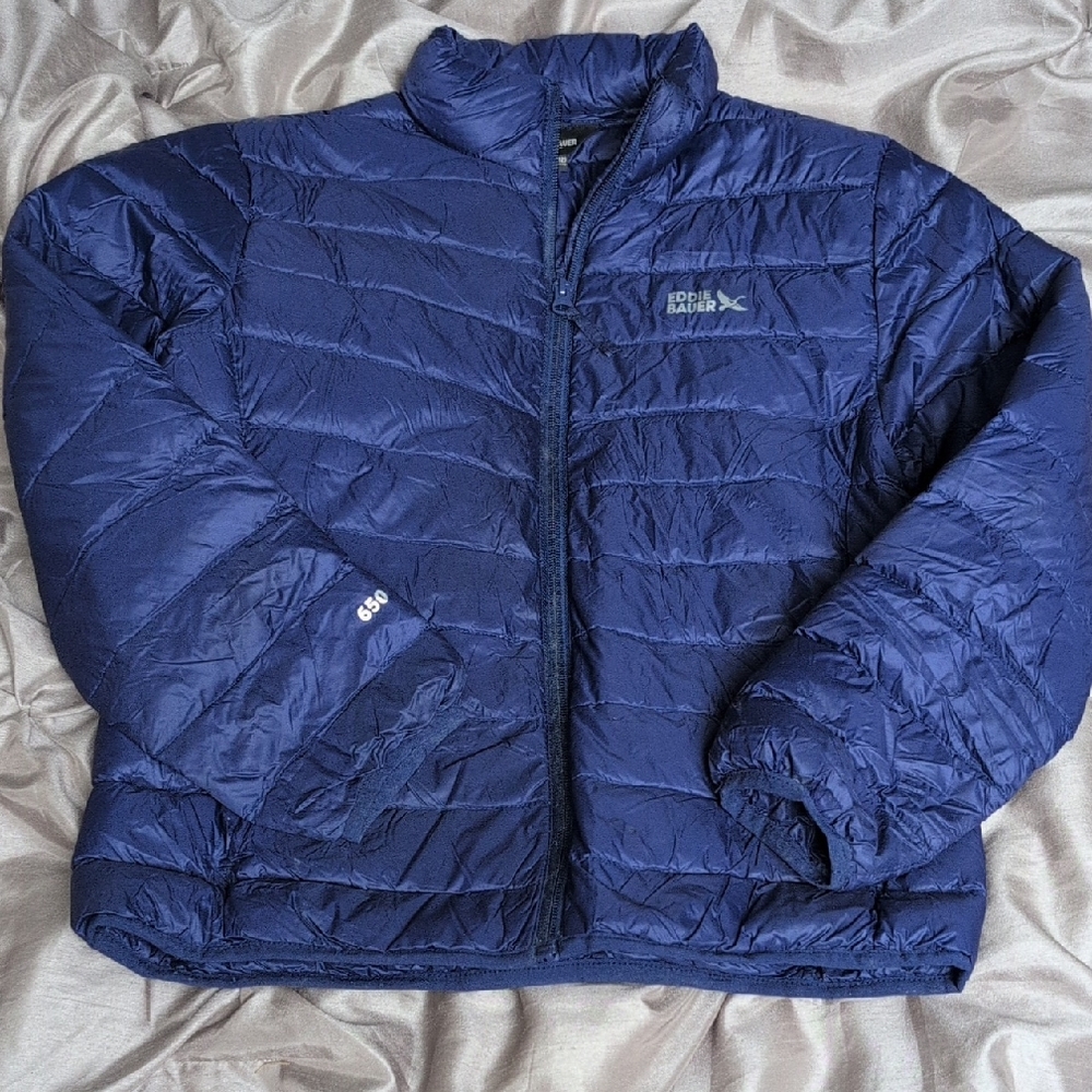 Eddie Bauer Navy Puffer Jacket